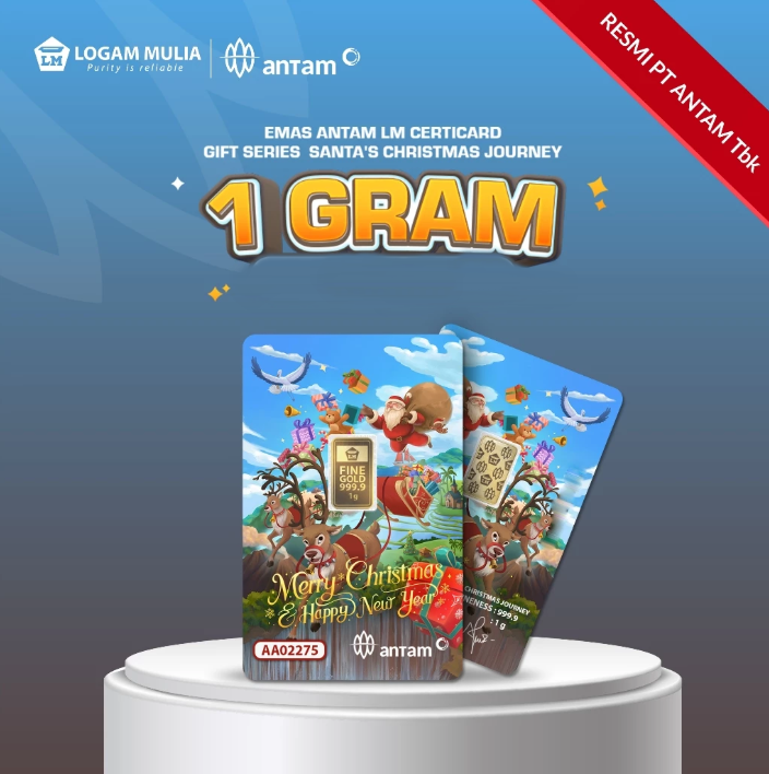 Emas Antam LM Gift Series Santa's Christmas Journey